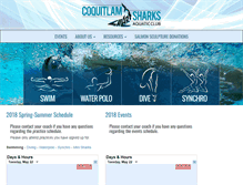Tablet Screenshot of coquitlamsharks.org